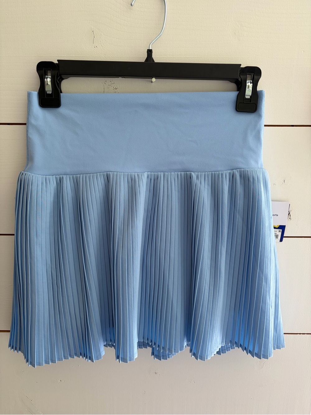 Light Blue Pleated Mini Skort